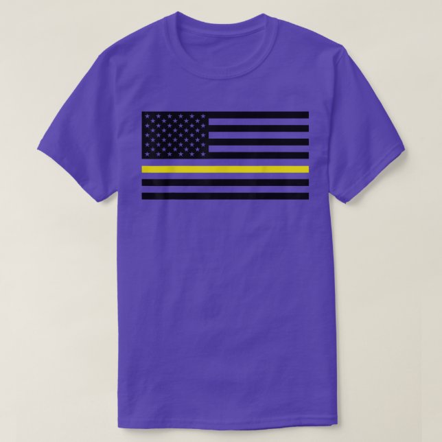 Thin Yellow Line, Security Guards, Truck Drivers S T Shirt (Design framsida)