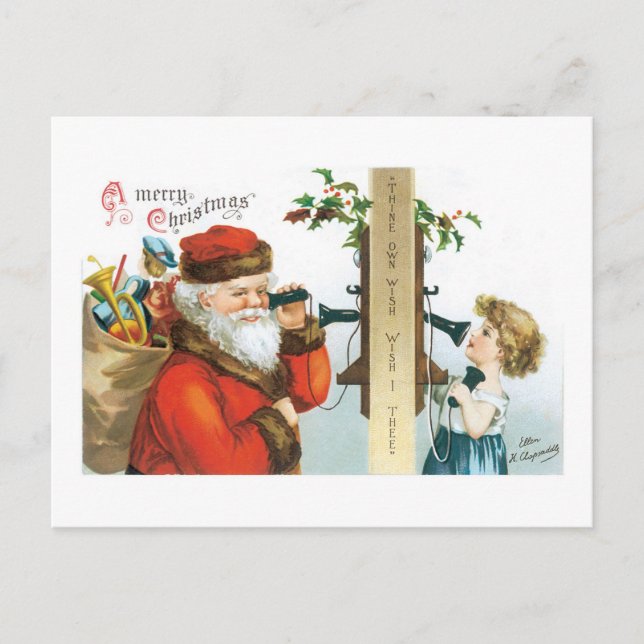 Thine Own Wish - Wish in the - Ellen Clapsaddle Vykort (Framsida)