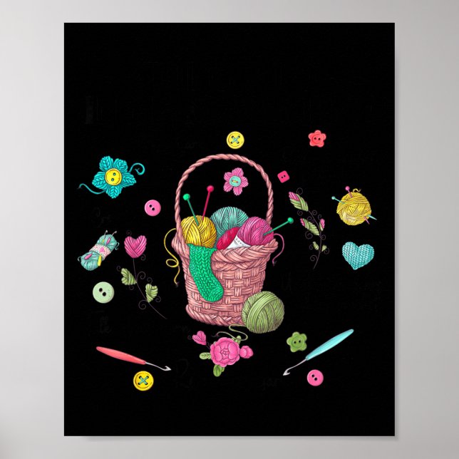 Thing I Do In My Spare Time Crochet Funny Crocheti Poster (Framsidan)