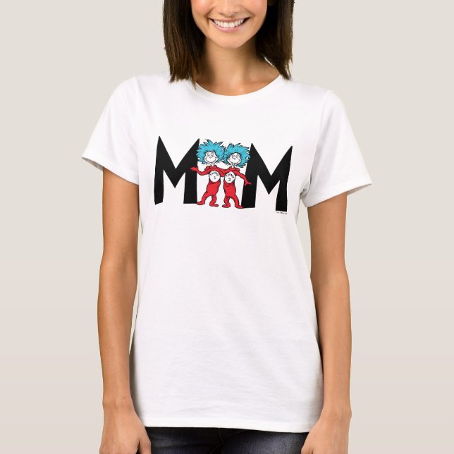 Thing One Thing Two | Mamma till tvillingar T Shirt (Framsida)