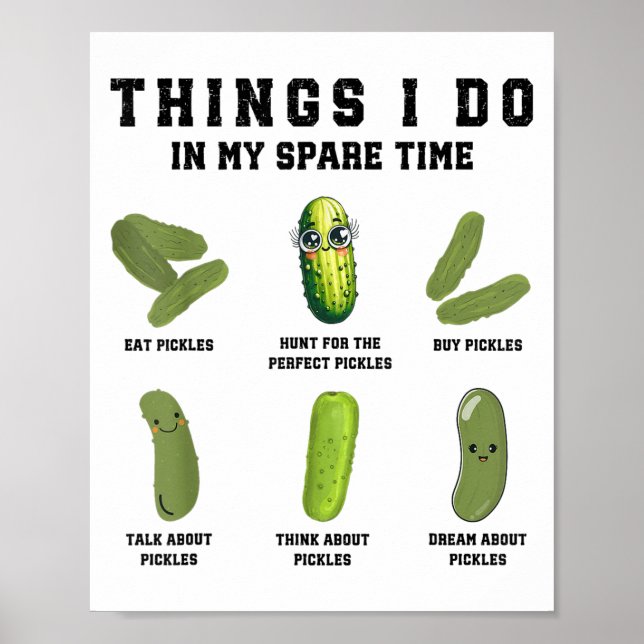 Things I Do In My Spare Time Funny Ckles  Poster (Framsidan)