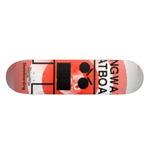 Thingwax spiral old school skateboard bräda 18 cm