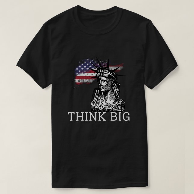 Think Big – Motivational Quote by Donald Trump T Shirt (Design framsida)