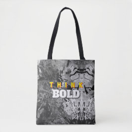 THINK BOLD Abstract Tote Tygkasse