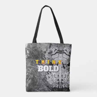 THINK BOLD Abstract Tote Tygkasse
