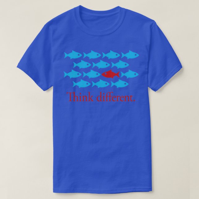 Think different inspirational gift for creative pe t shirt (Design framsida)