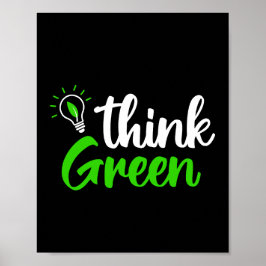Think green. poster
