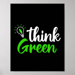 Think green. poster