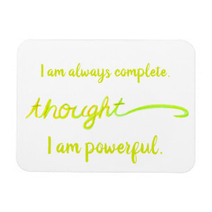 "Think" Gult Power Chakra Ord Magnet