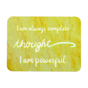 "Think" Gult Power Chakra Ord Magnets Magnet