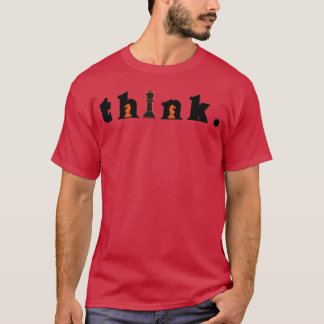 Think in Chess Pieces retro T Shirt
