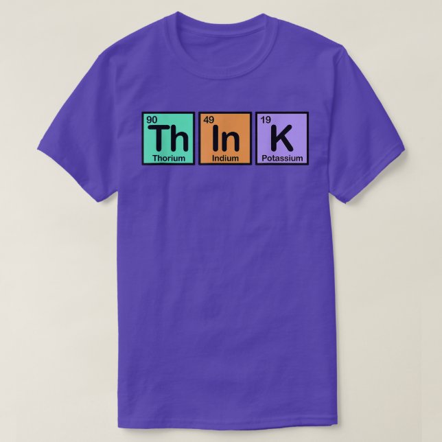 Think Made of Elements Gift Fun Spelling with Chem T Shirt (Design framsida)