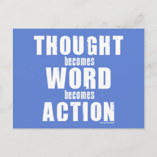 Think Ord Action Vykort