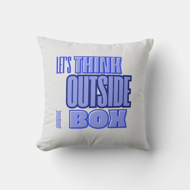 Think Outside the Box Kudde (Framsida)