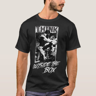 Think Outside The Box Motorcycle Rider Ride T Shirt