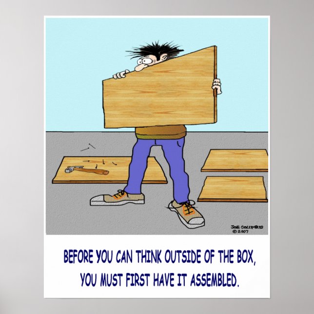 THINK OUTSIDE THE BOX poster (Framsidan)