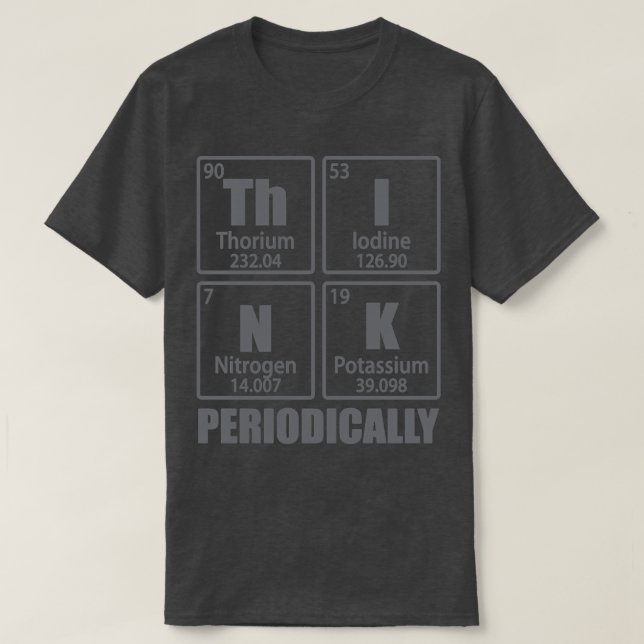 Think Periodically Periodic Table Elements Funny C T Shirt (Design framsida)