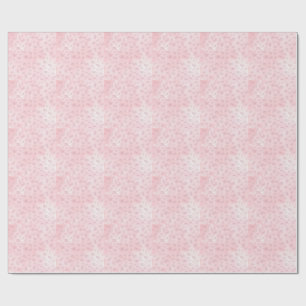 Think Pink Watercolor Mönster Monogram Presentpapper