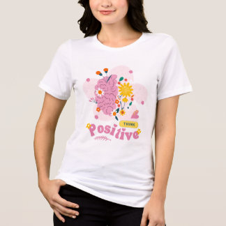 Think Positive Girls Tops T Shirt