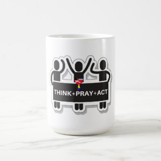 Think+Pray+Act Coffee Mug Kaffemugg