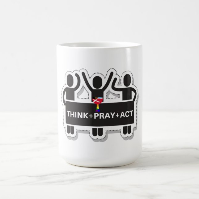 Think+Pray+Act Coffee Mug Kaffemugg (Center)