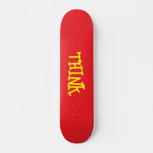 Think Skateboarding deck Mini Skateboard Bräda 18,5 Cm (Framsida)