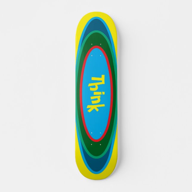 Think Skateboarding deck Mini Skateboard Bräda 18,5 Cm (Framsida)