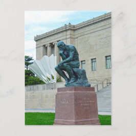 Thinker och Shuttlecock, Kansas City, Mo. Vykort