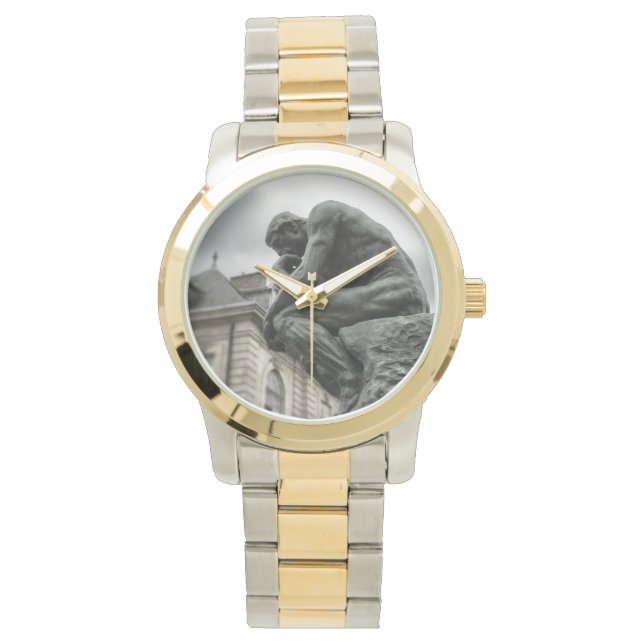 Thinker Rodin Paris Sculpture Armbandsur (Framsida)