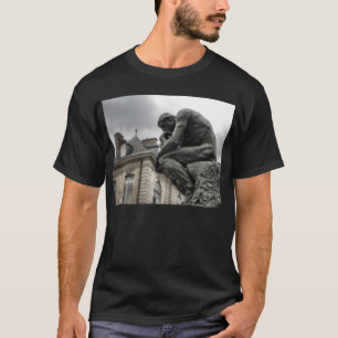 Thinker Rodin Paris Sculpture T Shirt
