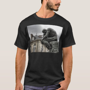 Thinker Rodin Paris Sculpture T Shirt