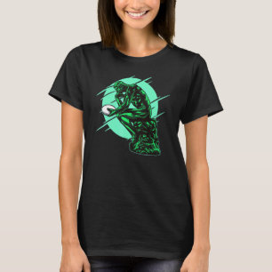 Thinker spelar Rugby Rugby Statue Idea T Shirt