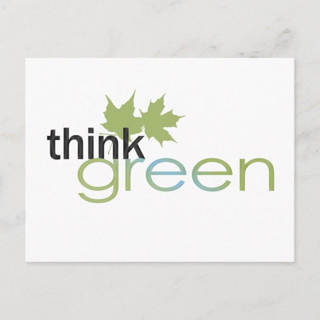 ThinkGreen Vykort (Framsida)