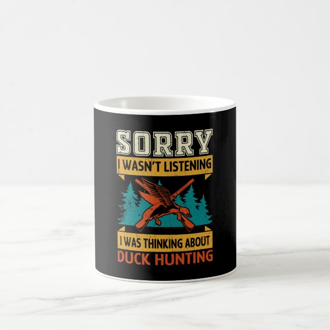 Thinking About Duck Hunting Kaffemugg (Center)