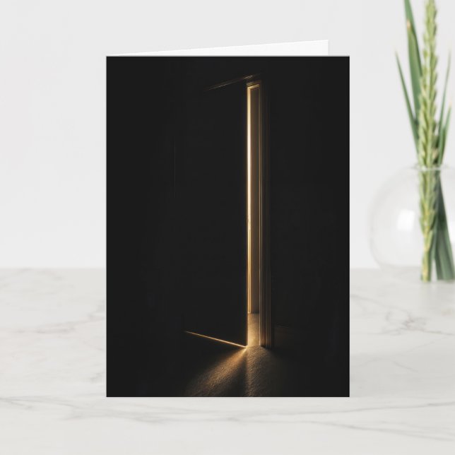 Thinking of You Beam of Light In Doorway Kort (Framsida)
