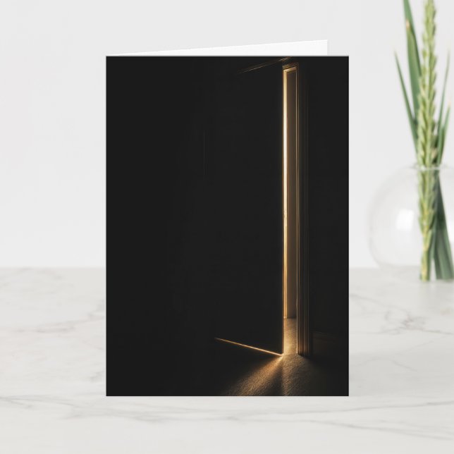Thinking of You Beam of Light In Doorway Kort (Framsida)