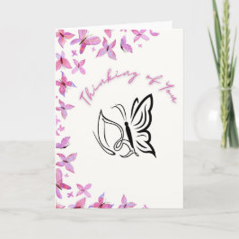 Thinking of You Butterfly Kort