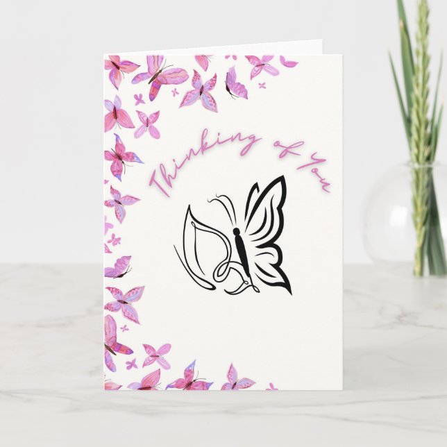 Thinking of You Butterfly Kort (Framsida)