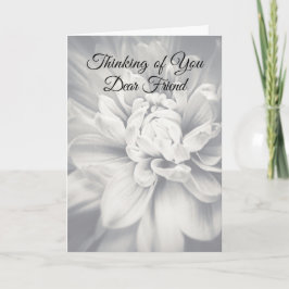Thinking of You Dear Friend Custom Floral Kort