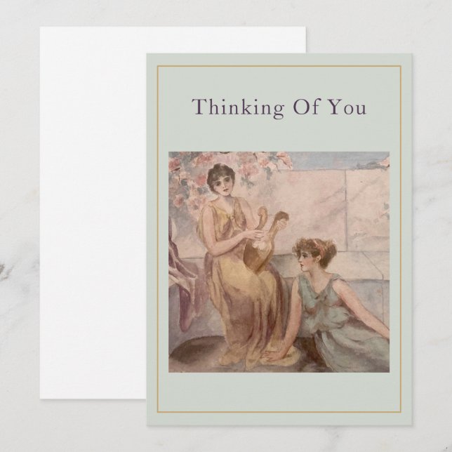 Thinking of You Kort Vintage Sage Serenity | (Fram/baksida)