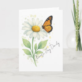 Thinking of You Notecard - Daisy & Butterfly Tack Kort