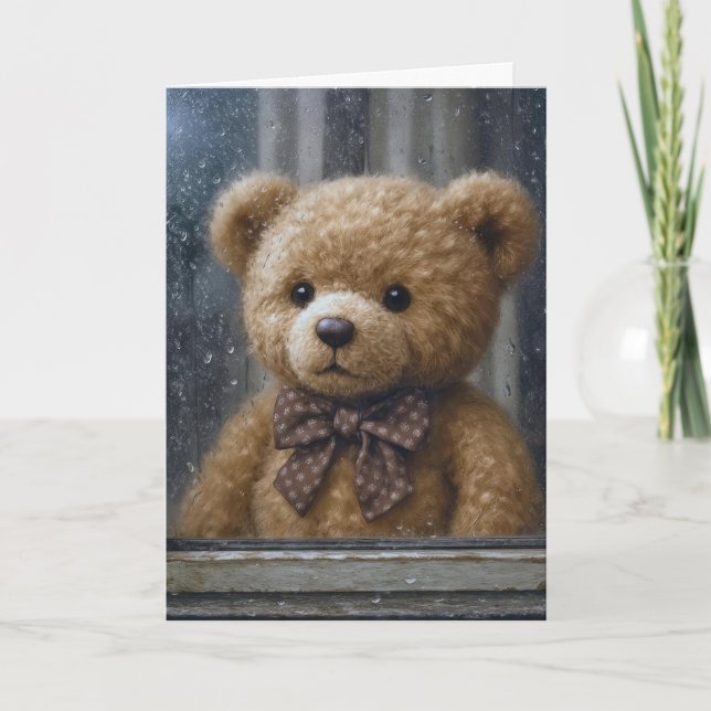 Thinking of You Teddy Bear Kort (Framsida)