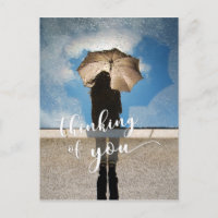 "Thinking You" Girl, Parbrella reflekterade i Bass
