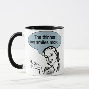Thinner Me Smiles More Mugg