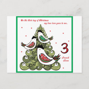 Third Day of Christmas Helg Vykort