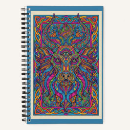 Third-Eye Lion King Celestial Zen tangle Journal