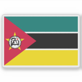 Third flag of Mozambique (April-May 1983) Klistermärken