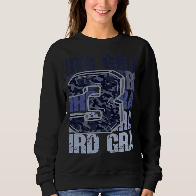 Third Grade 3rd Grader Stacked Leopard for Teacher T Shirt (Framsida)