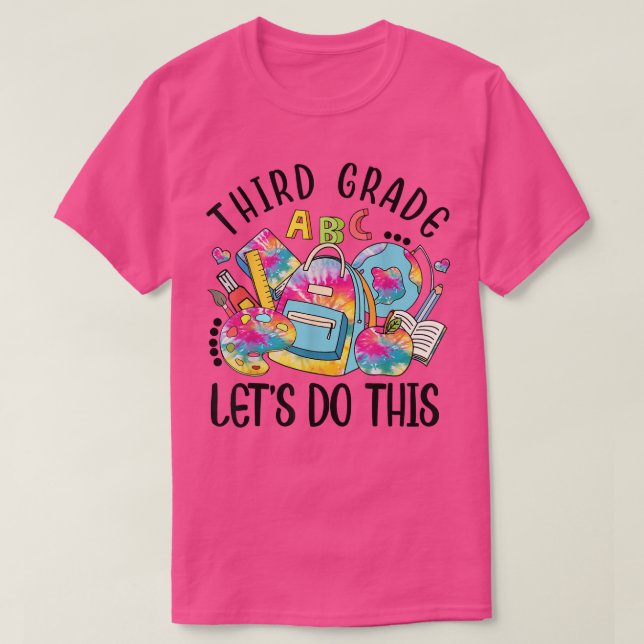 Third Grade Let Do This Funny Teacher Student T-Sh T Shirt (Design framsida)