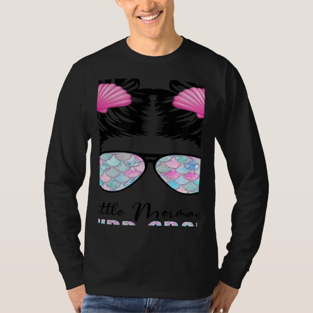 Third Grade Mermaid Messy Bun Back To School Tie D T Shirt (Framsida)